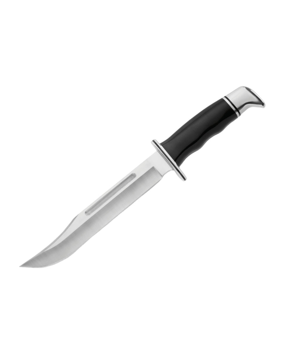 Black Coloured Buck General Knife On A White Background