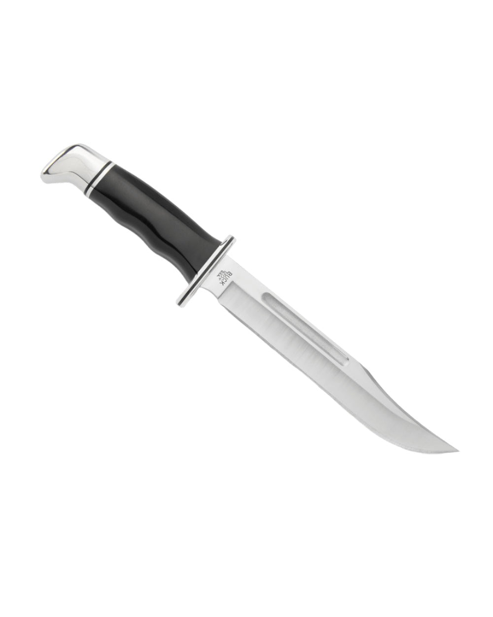 Black Coloured Buck General Knife On A White Background