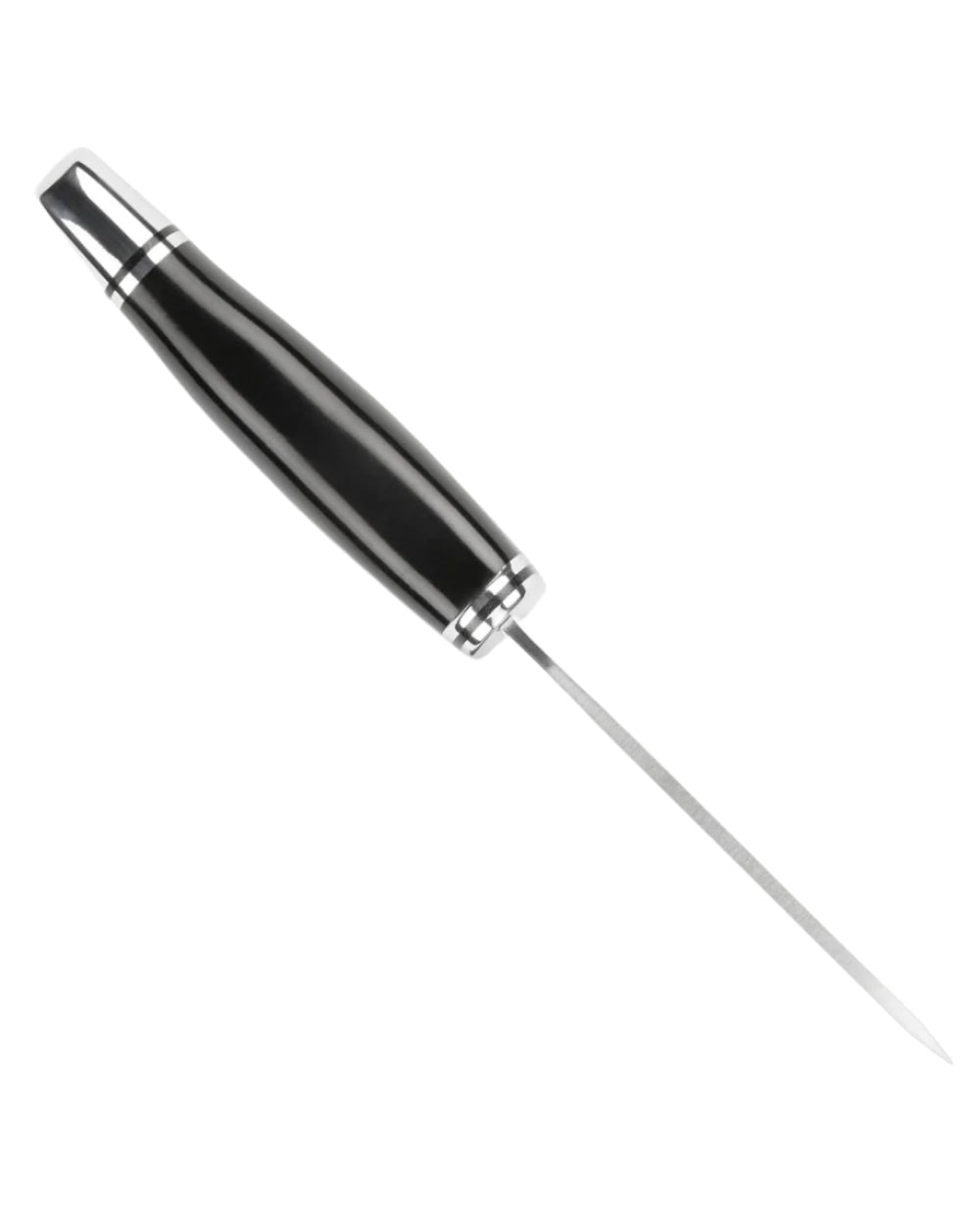 Black coloured Buck Skinner Knife on white background 