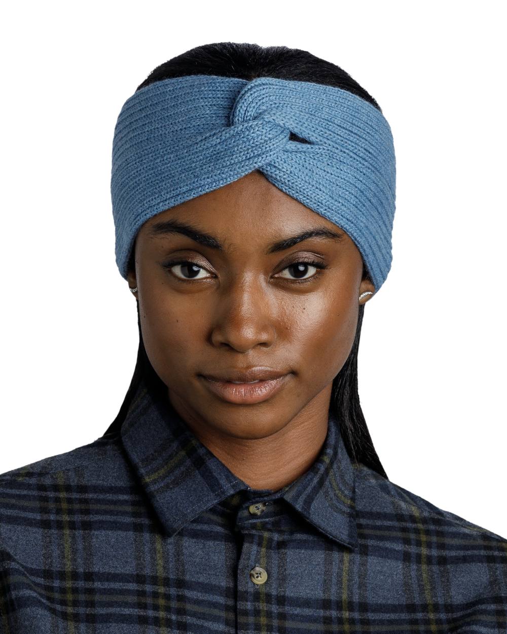 Water Coloured Buff Norval Merino Wool Headband On A White Background 