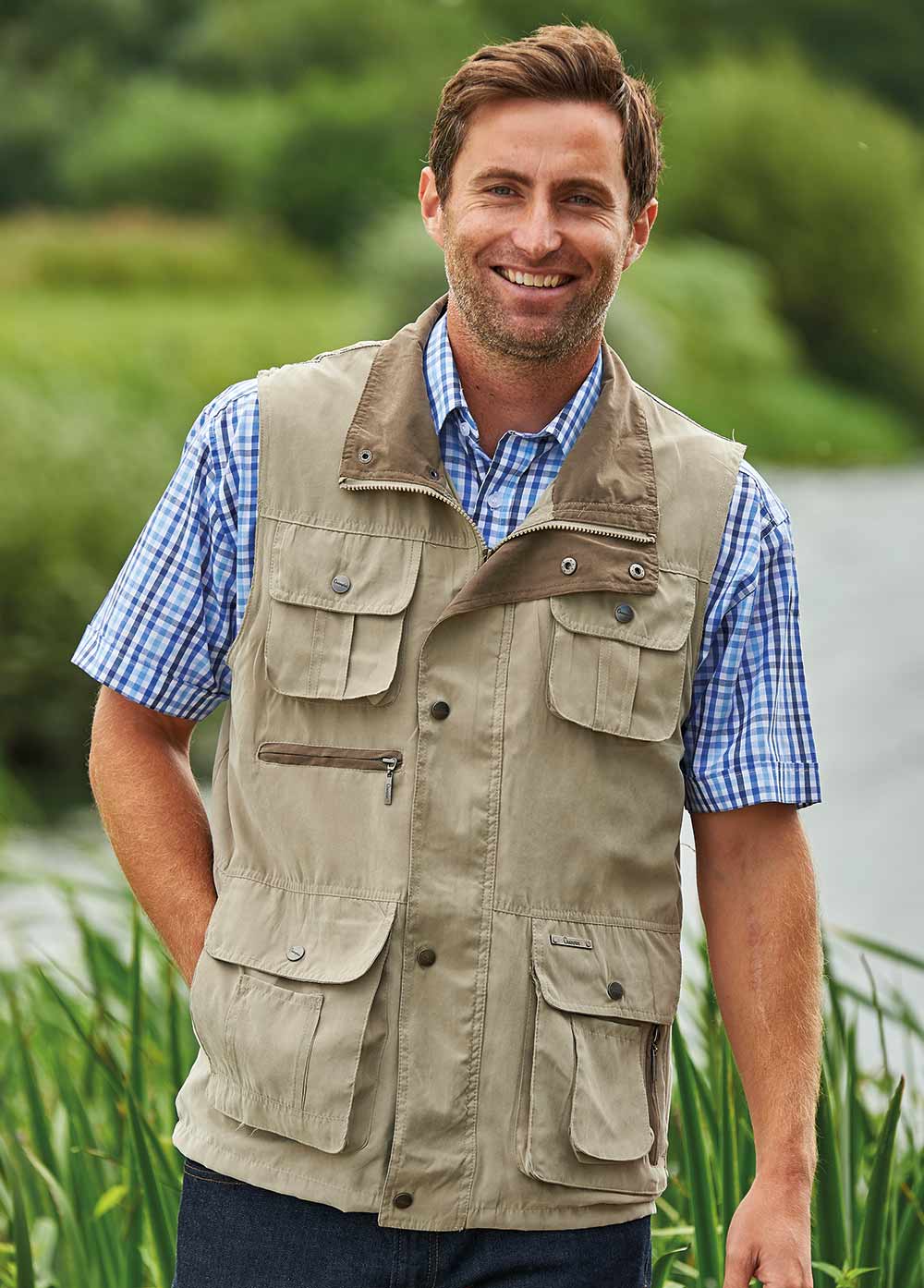 Multi-Pocket Fishing Vest | Mens Lightweight Fishing Gilet in XS-5XL 4  Colours