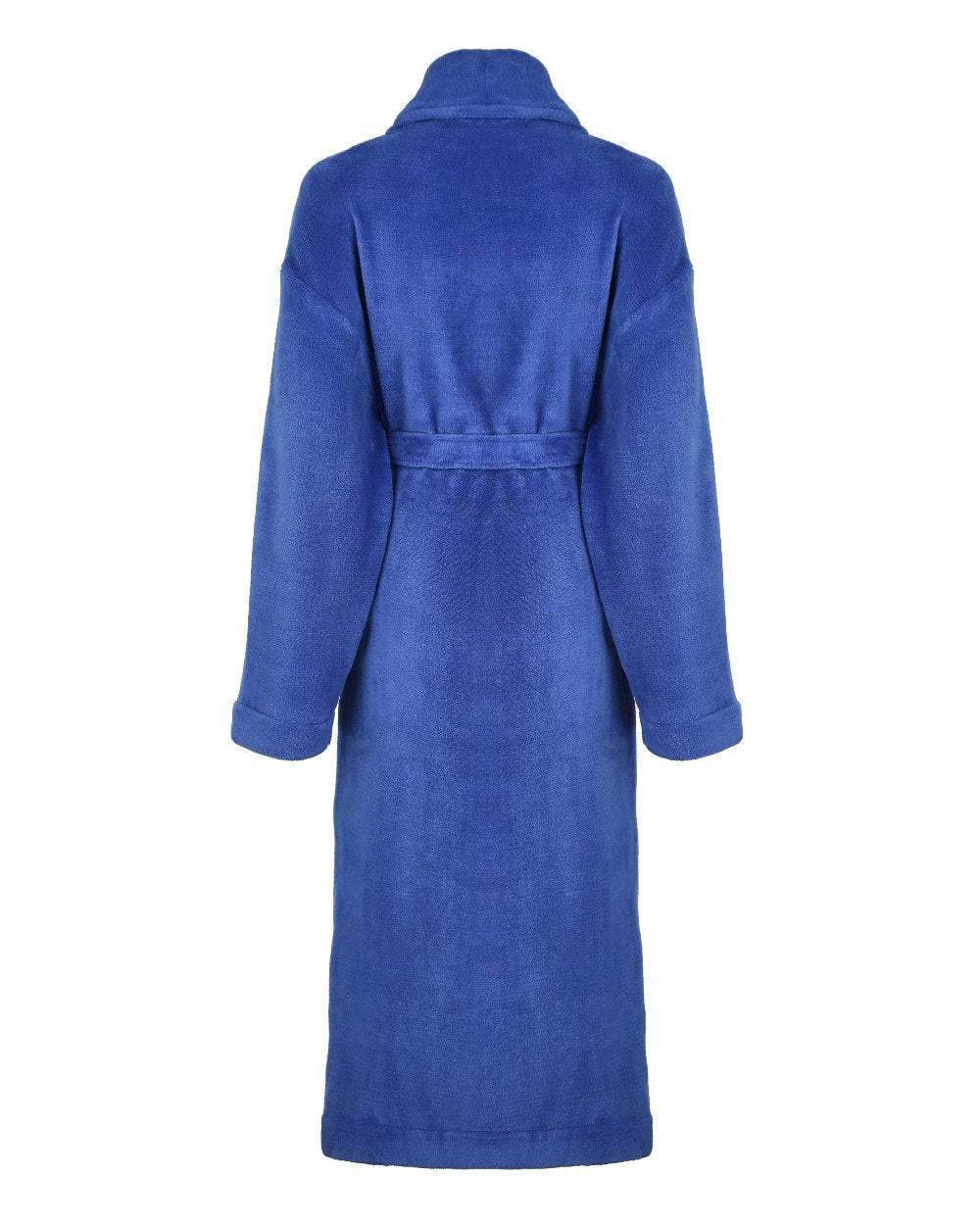 Blue Coloured Champion Ava Fleece Dressing Gown On A White Background 