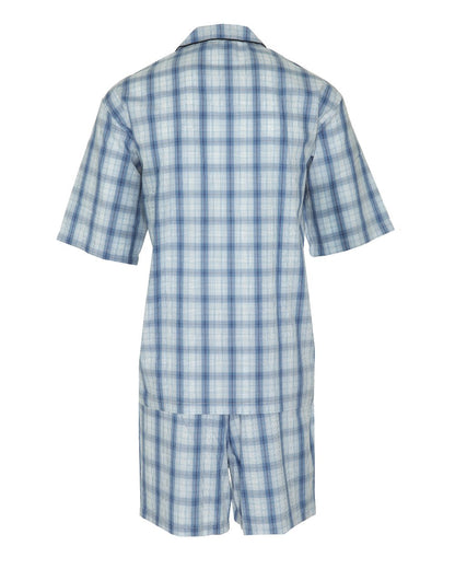 Light Blue Coloured Champion Richmond Shorts Pyjamas On A White Background 