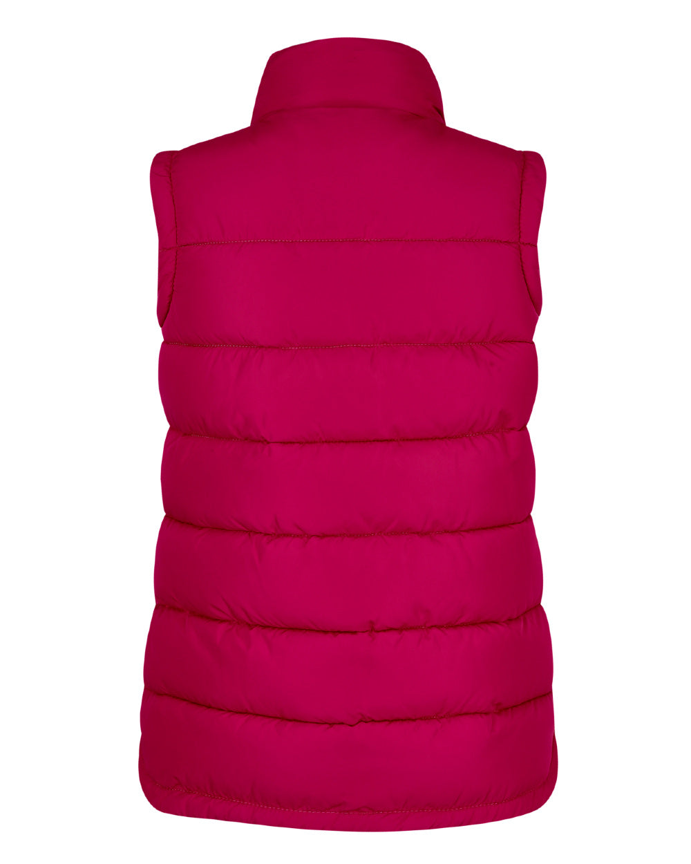 Rose Coloured Champion Vermont Ladies Quilted Gilet On A White Background 