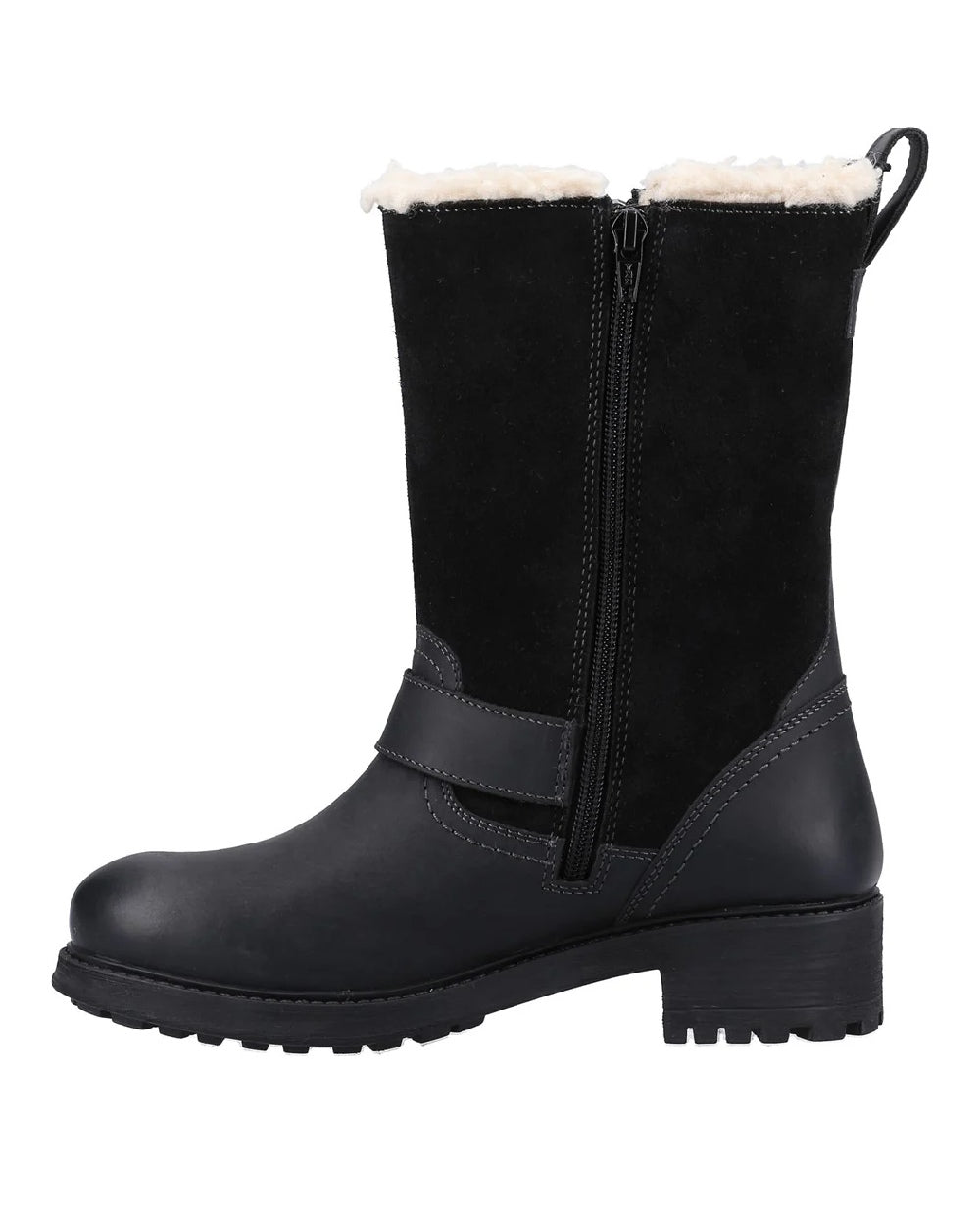 Black coloured Cotswold Alverton Boots on white background 