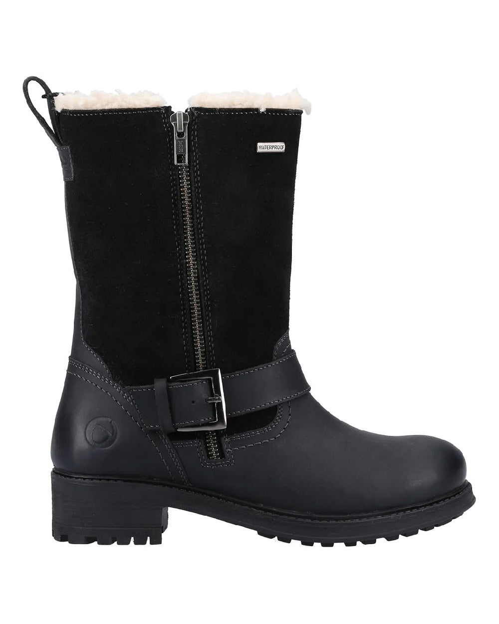 Black coloured Cotswold Alverton Boots on white background 