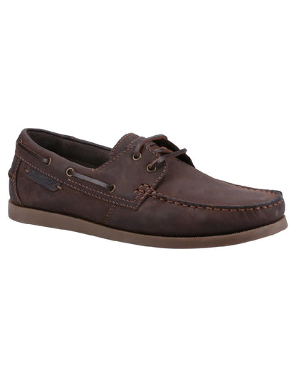 Brown coloured Cotswold Bartrim Shoes on white background 