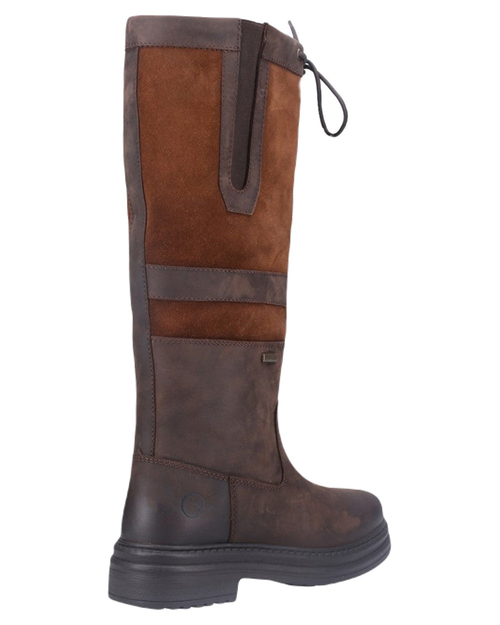 Brown Coloured Cotswold Broadway Boots on White Background
