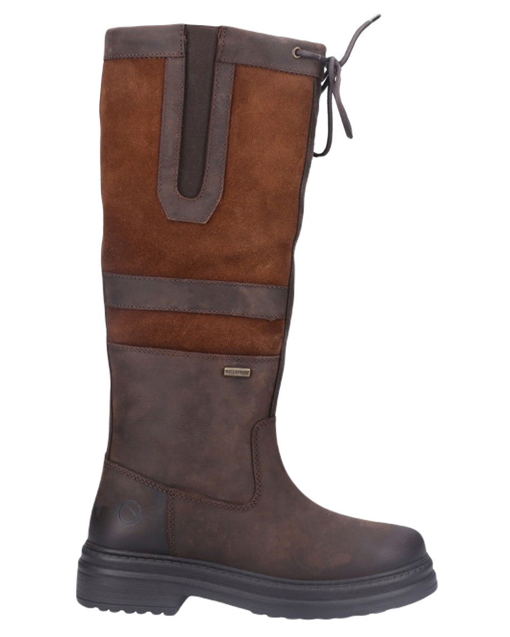 Brown Coloured Cotswold Broadway Boots on White Background
