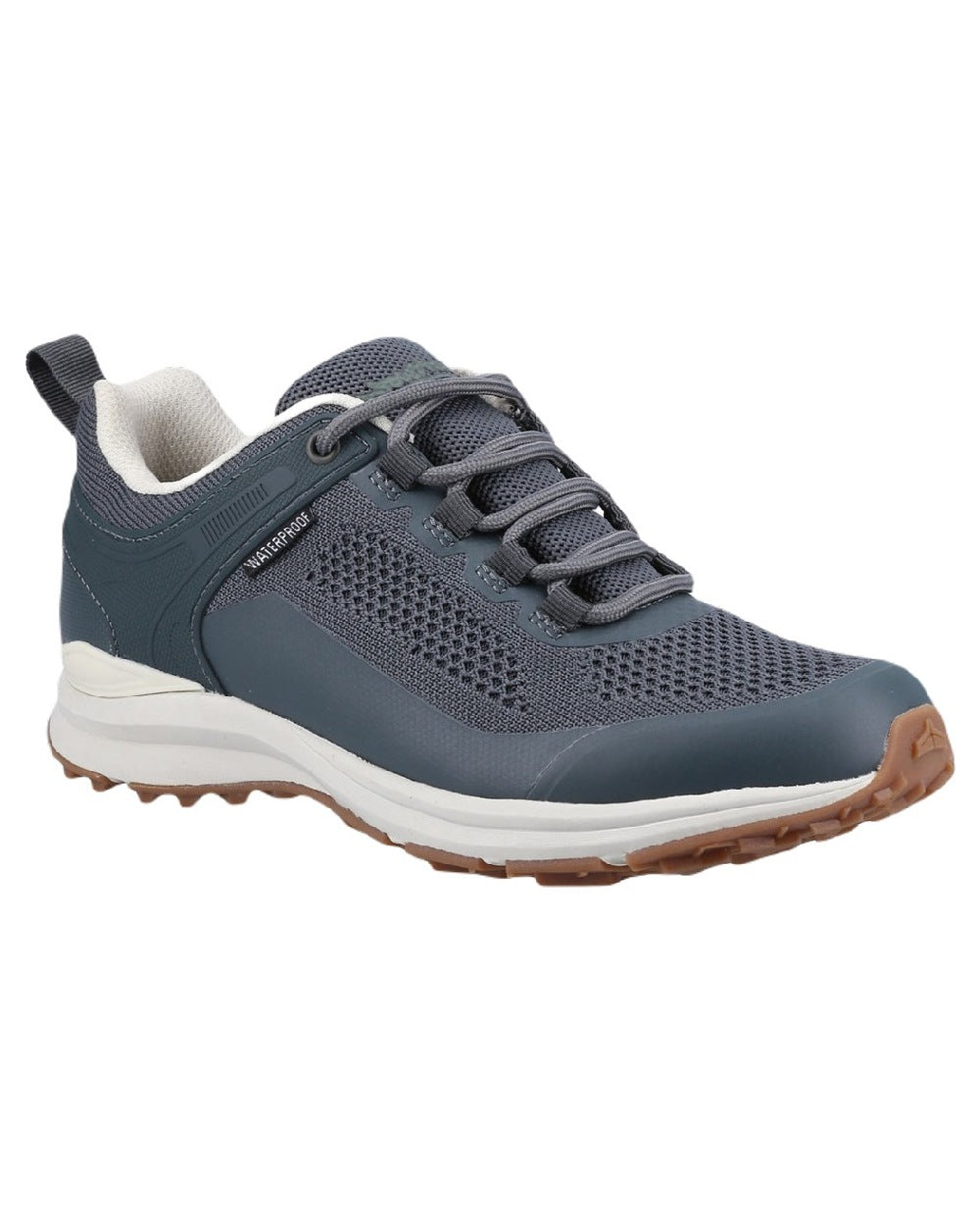 Grey coloured Cotswold Compton Womens Hiking Shoes on white background 