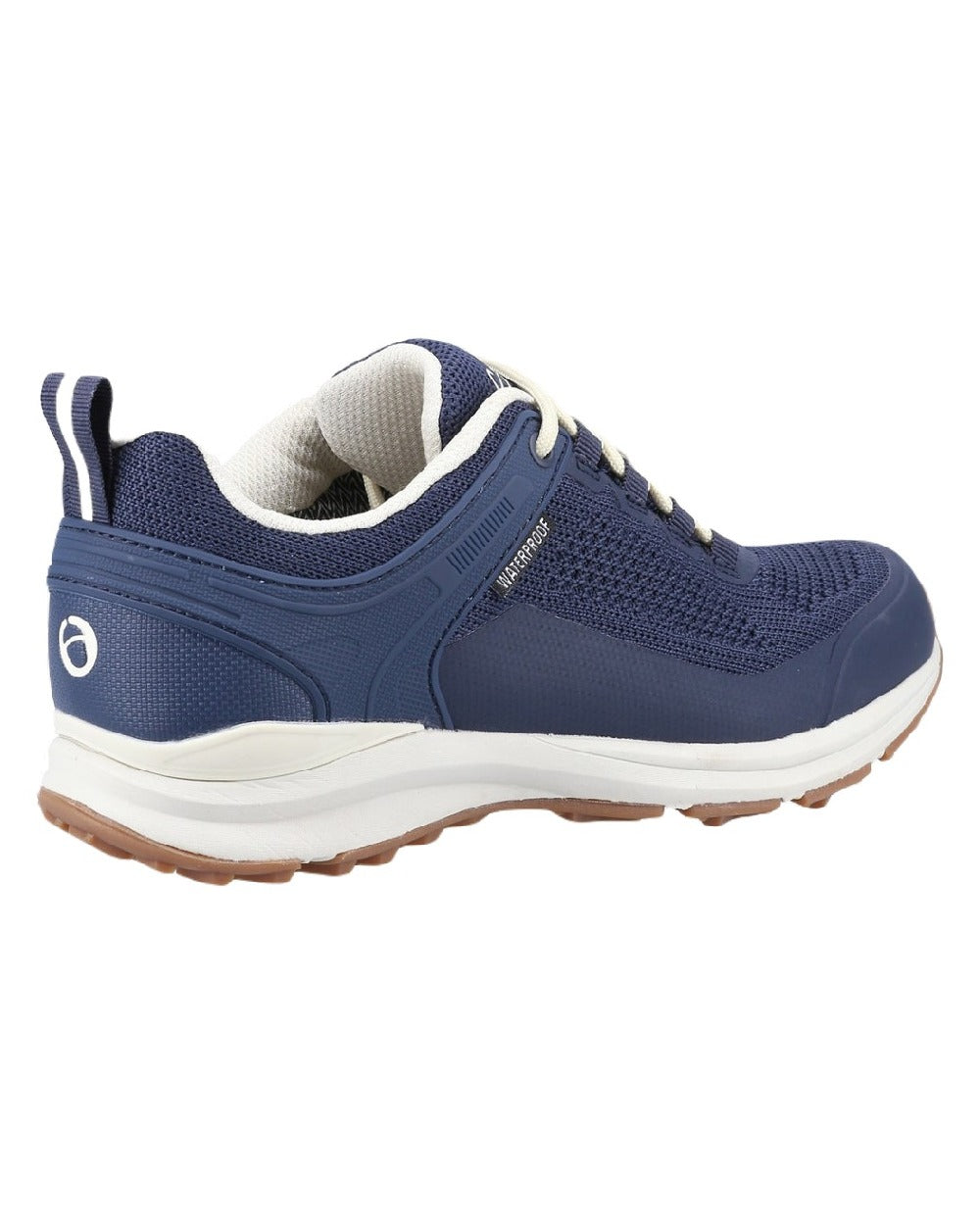 Navy coloured Cotswold Compton Womens Hiking Shoes on white background 