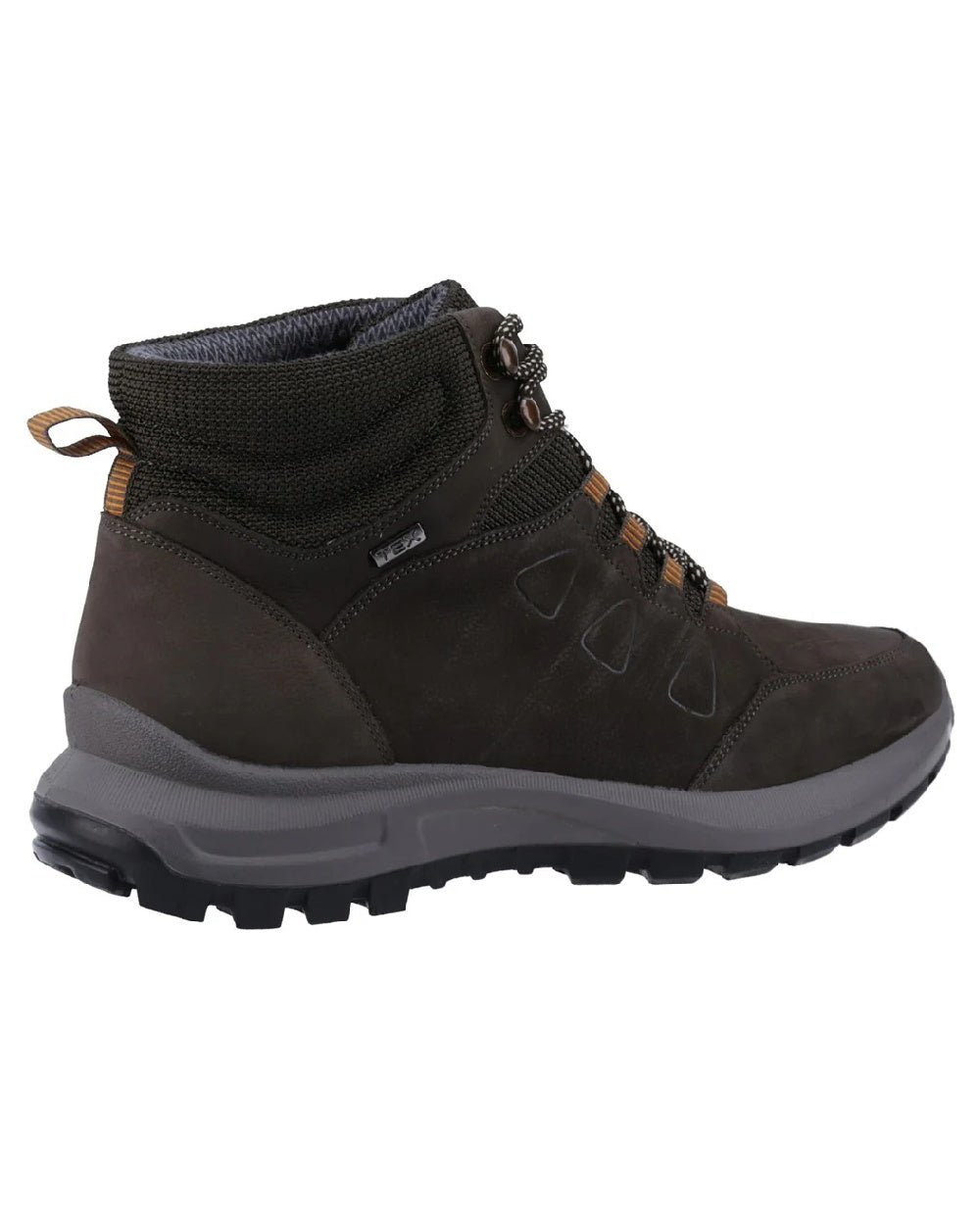 Dark Brown coloured Cotswold Dixton Boots on white background 