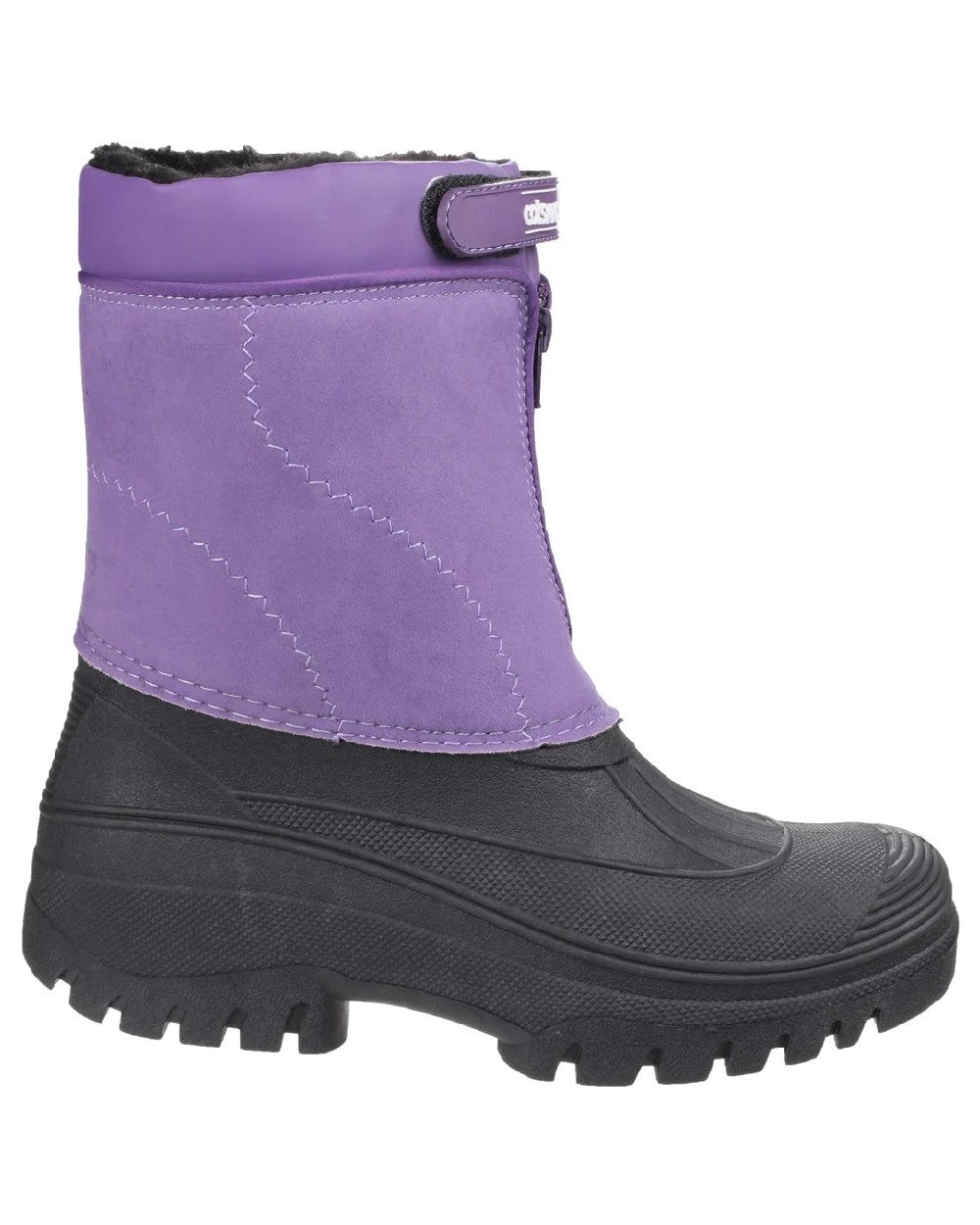 Purple coloured Cotswold Mens Venture Waterproof Winter Boots on white background 