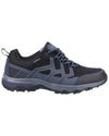 Black coloured Cotswold Mens Wychwood Recycled Walking Shoes on white background #colour_black