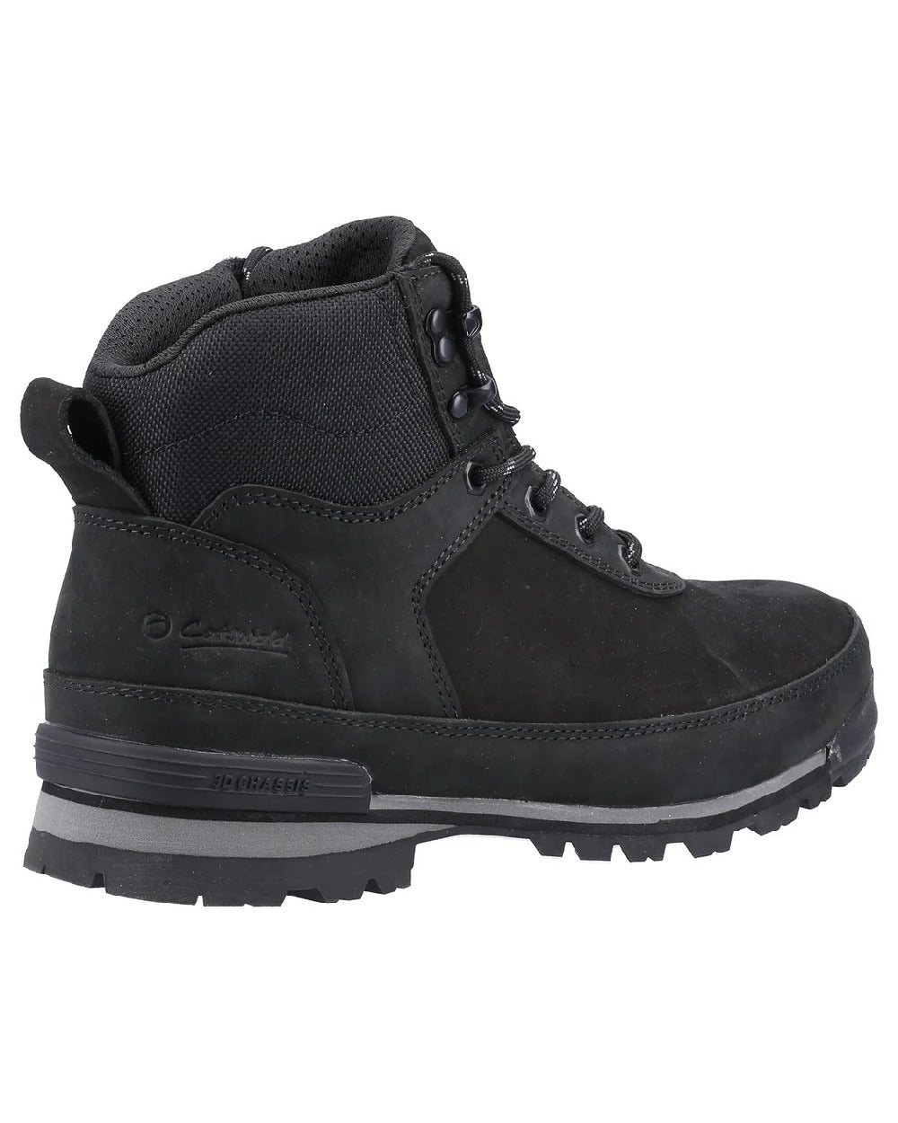 Black coloured Cotswold Mens Yanworth Hiking Boots on white background 