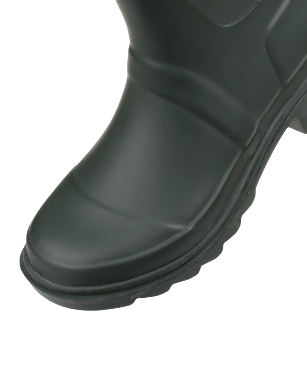 Green coloured Cotswold Ragley Waterproof Wellington Boots on white background 