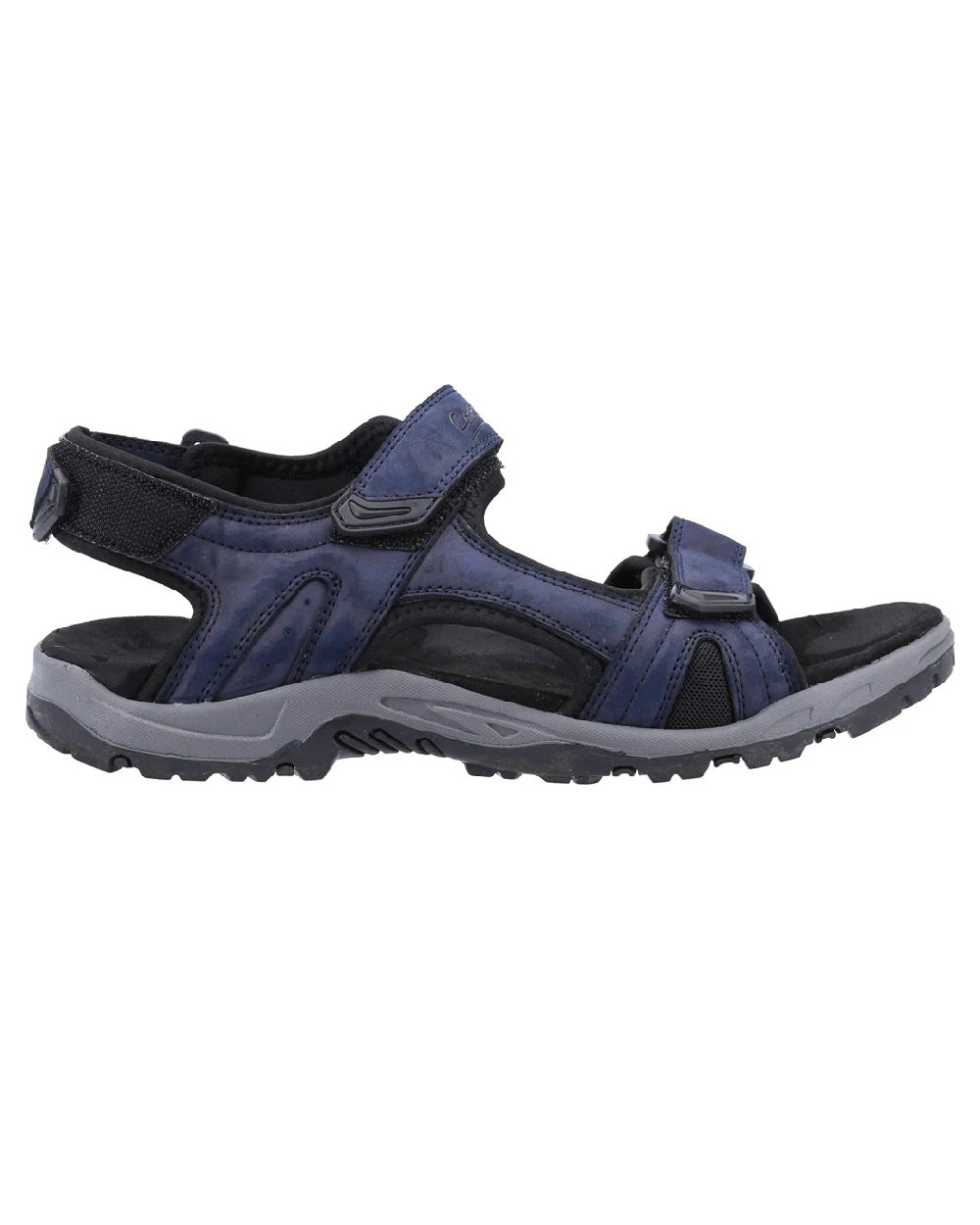 Navy coloured Cotswold Shilton Recycled Sandals on white background 