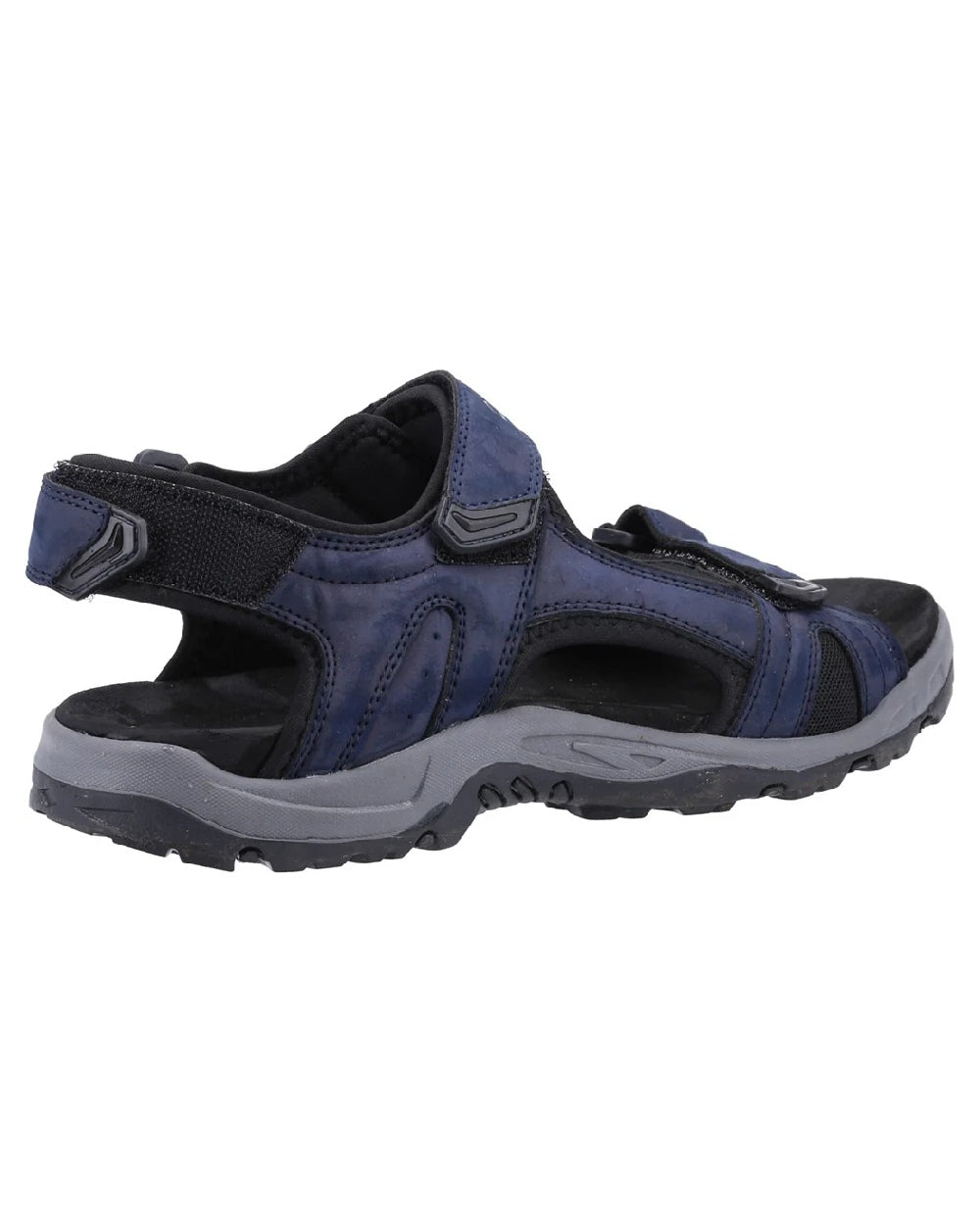 Navy coloured Cotswold Shilton Recycled Sandals on white background 