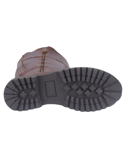 Brown Coloured Cotswold Womens Oldachre Boots on White Background
