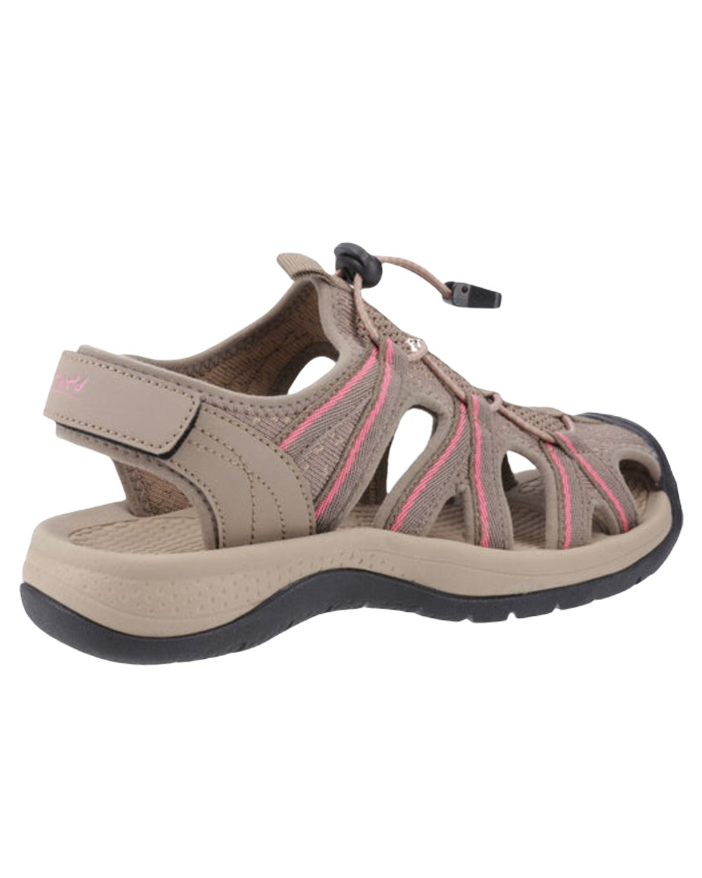 Taupe Pink Coloured Cotswold Womens Upton Sandals on White Background
