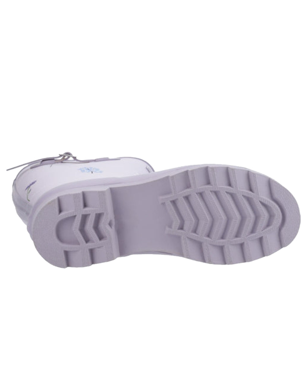 Lilac Coloured Cotswold Womens Wildflower Tall Wellingtons on White Background
