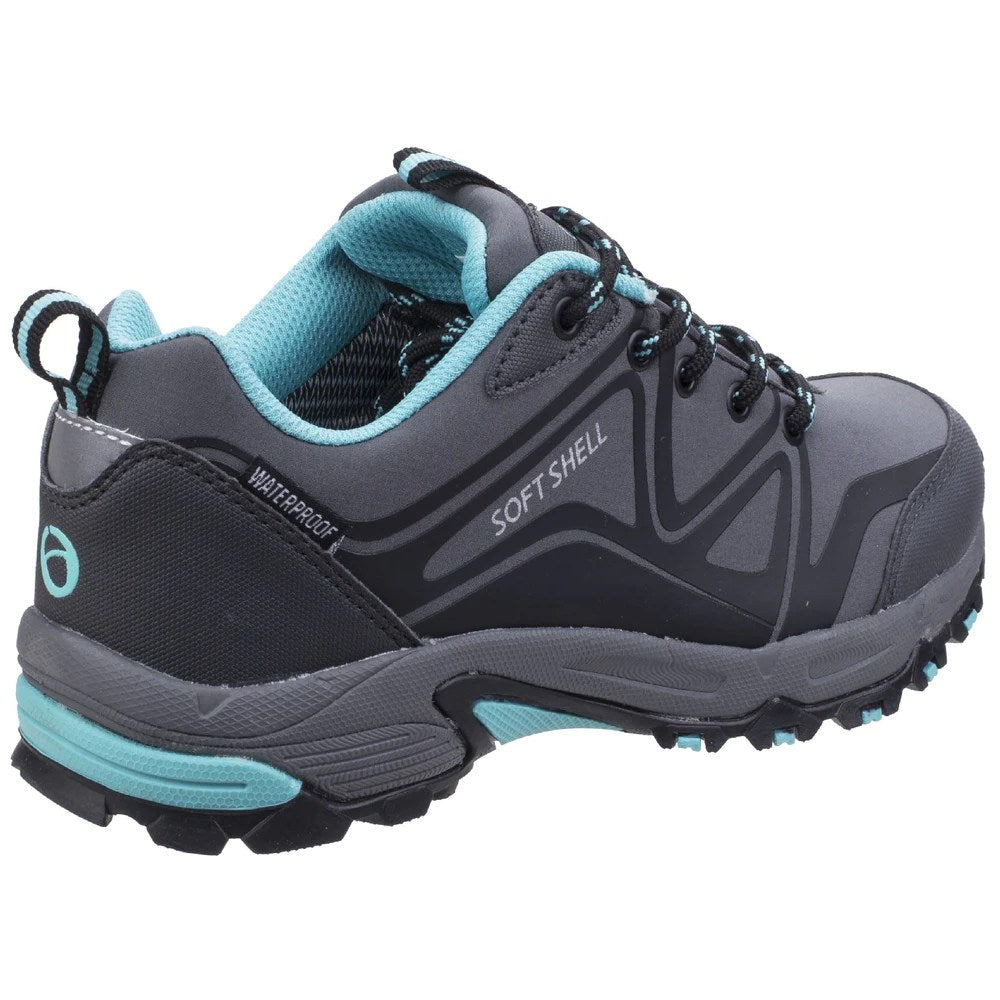 Cotswold Womens Abbeydale Low Hiking Shoes in Grey/Black/Aqua