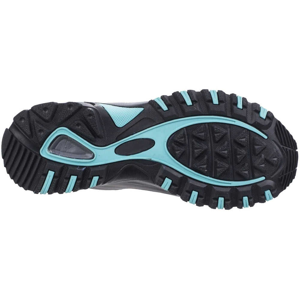Cotswold Womens Abbeydale Low Hiking Shoes in Grey/Black/Aqua