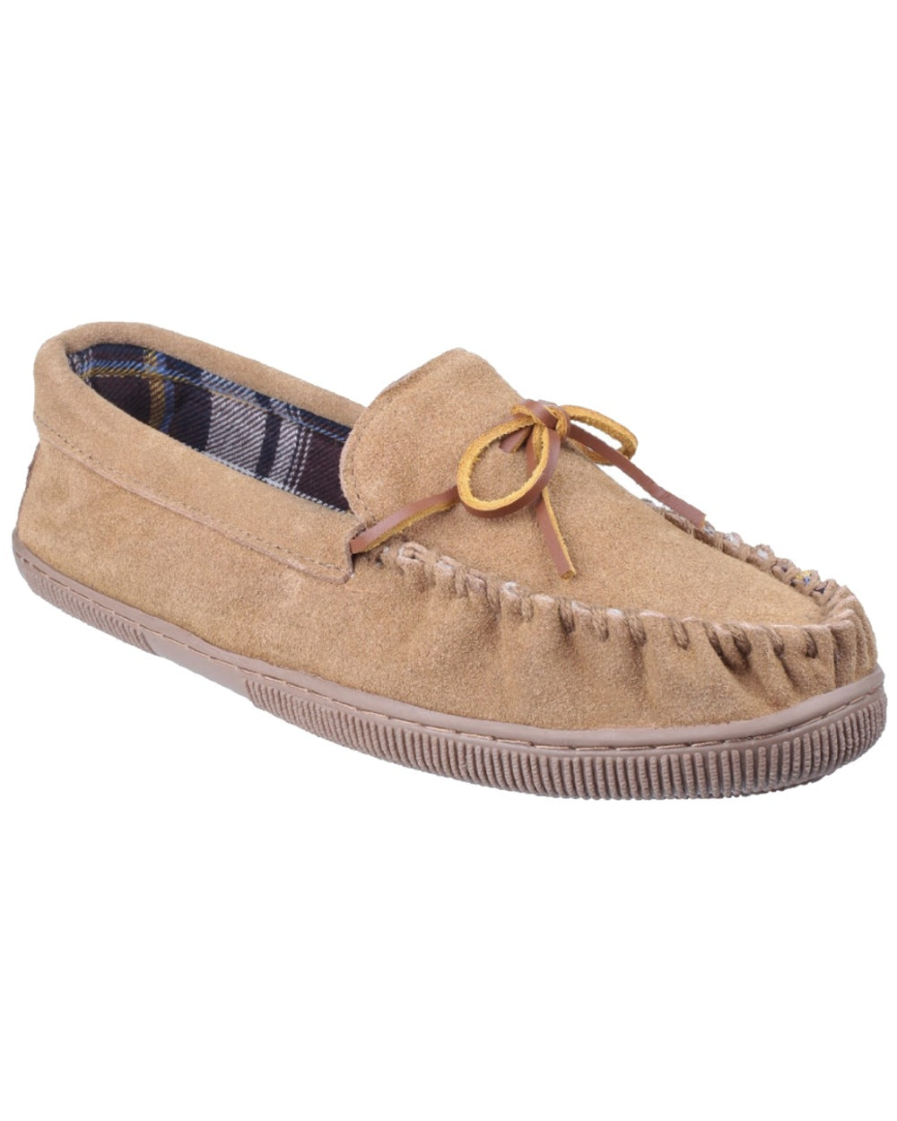 Cotswold Alberta Moccasin Slippers in Beige 