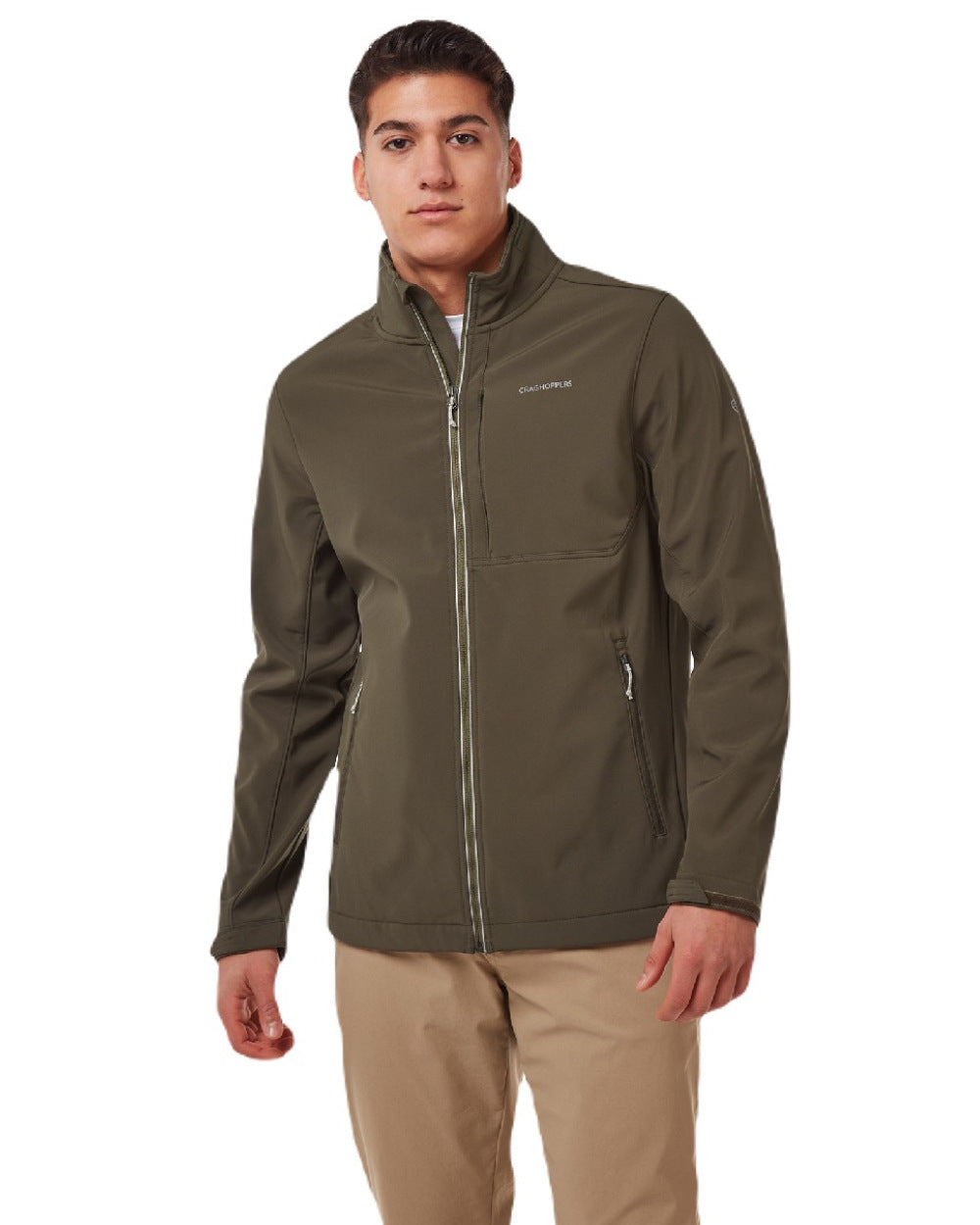 Woodland Green Coloured Craghoppers Altis Jacket On A White Background 