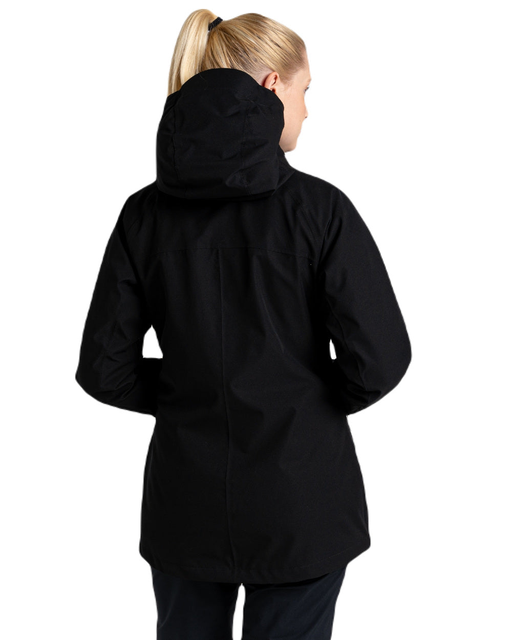 Black Coloured Craghoppers Caldbeck Ladies Jacket On A White Background 