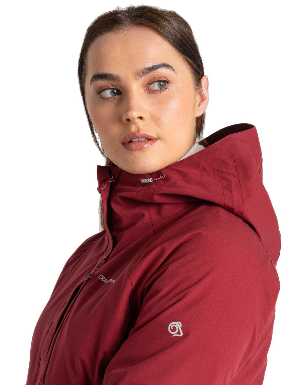 Mulberry Jam Coloured Craghoppers Caldbeck Ladies Jackets On A White Background 