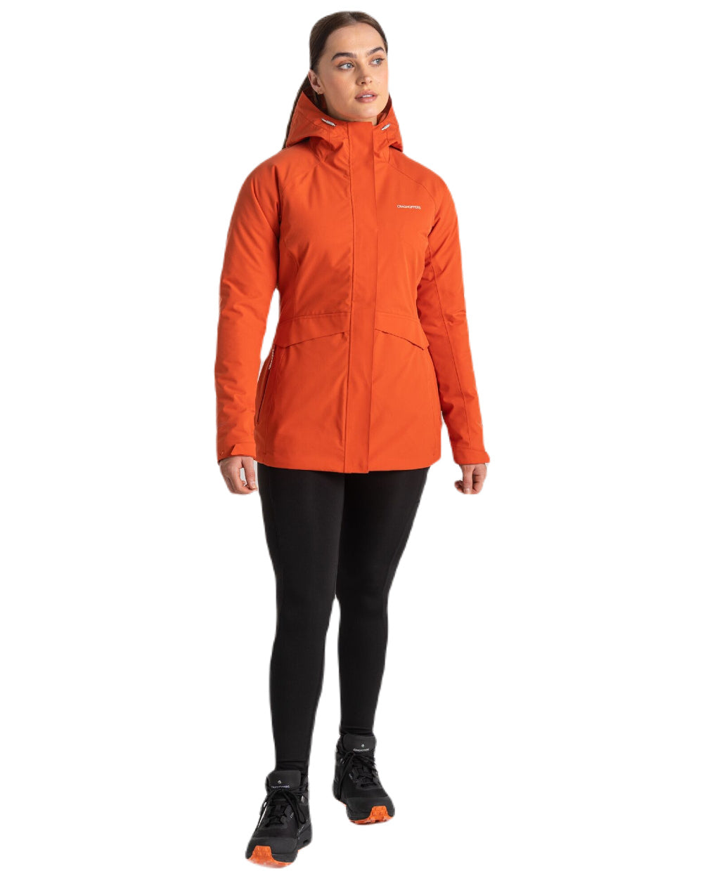 Sedona Coloured Craghoppers Caldbeck Womens Waterproof Thermal Jacket On A White Background 