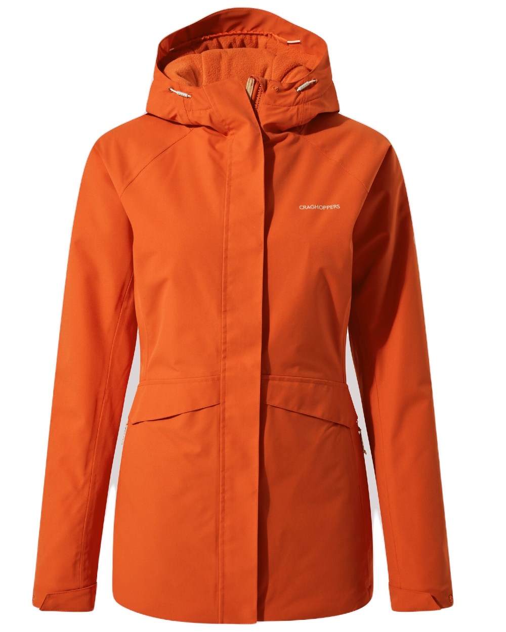 Sedona Coloured Craghoppers Caldbeck Womens Waterproof Thermal Jacket On A White Background 