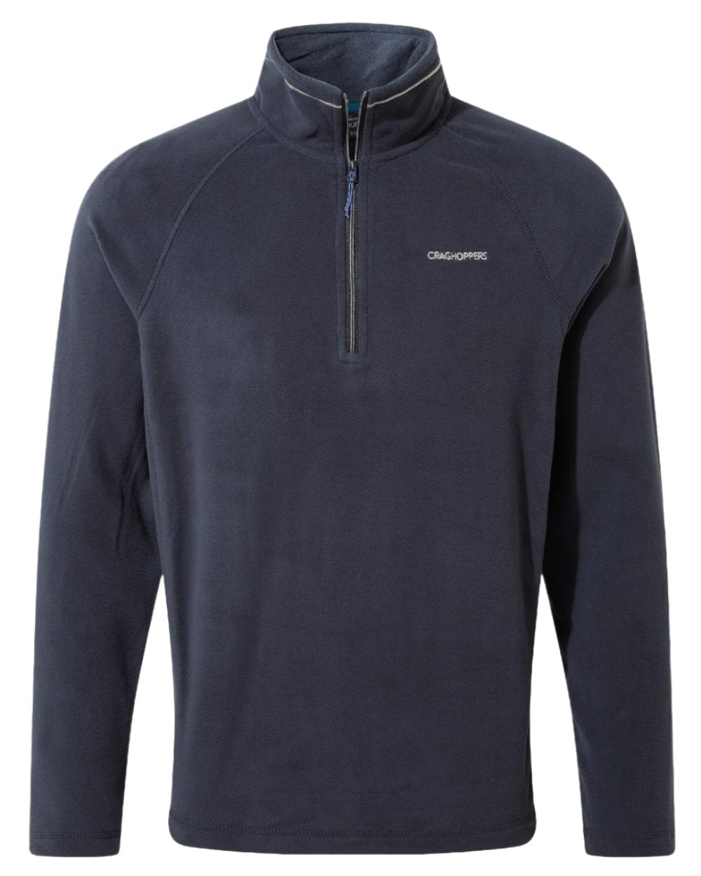 Dark Navy Blue Navy Marl Coloured Craghoppers Corey VI Half Zip Fleece On A White Background 
