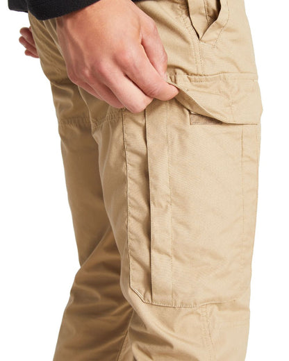 Raffia Coloured Craghoppers Kiwi Slim Trousers On A White Background 