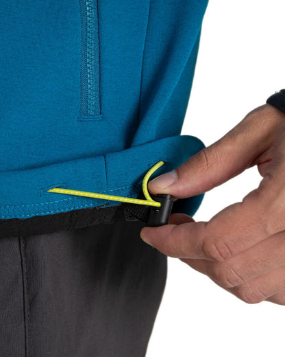 Ocean Teal Coloured Craghoppers Mens Dynamic Pro Full Zip Fleece Jacket on White Background
