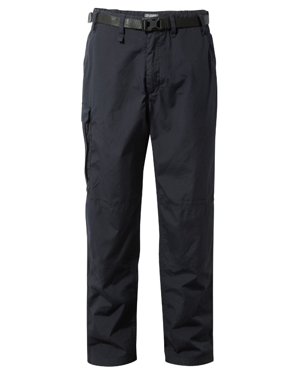 Dark Navy Coloured Craghoppers Mens Kiwi Classic Trousers On A White Background 