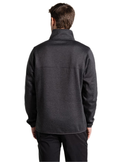 Black Pepper Coloured Craghoppers Mens Mondrago Half Zip Fleece on White Background
