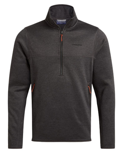 Black Pepper Coloured Craghoppers Mens Mondrago Half Zip Fleece on White Background
