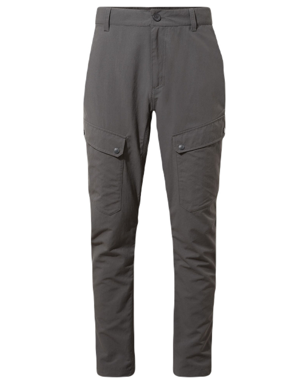 Black Pepper Coloured Craghoppers Mens NosiLife Adventure Trousers On A White Background 