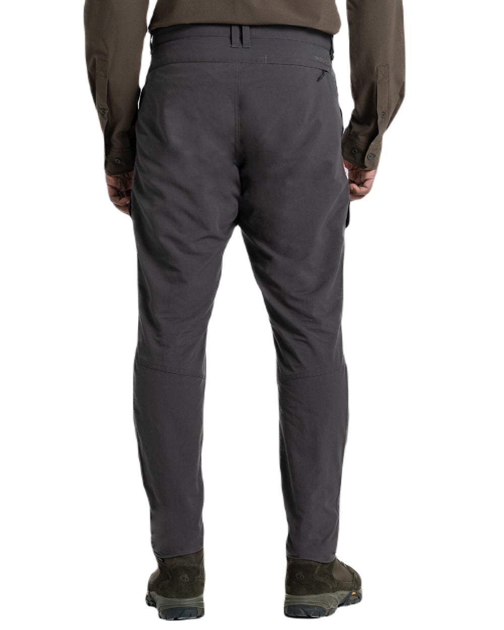 Black Pepper Coloured Craghoppers Mens NosiLife Adventure Trousers On A White Background 