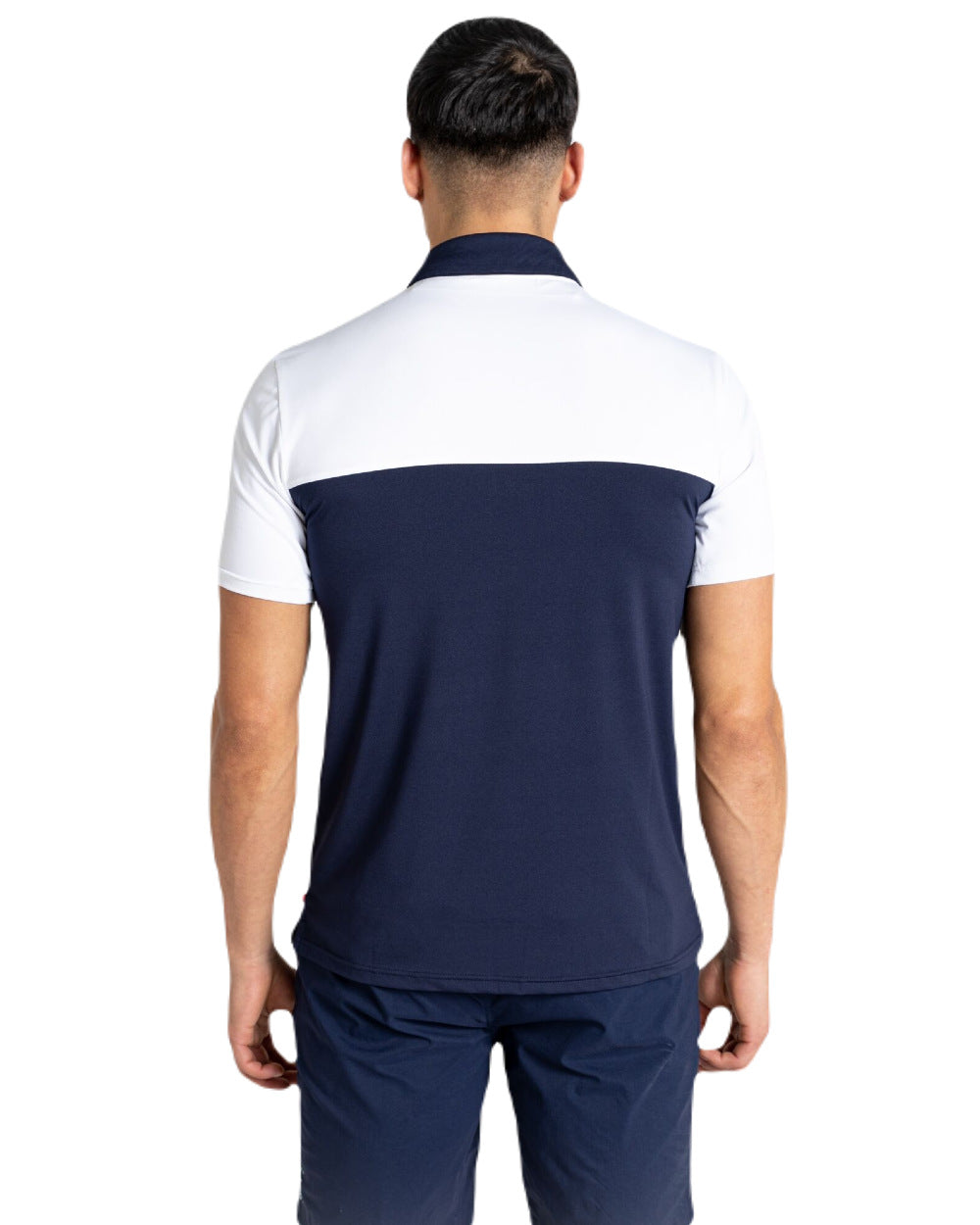 Optic White/Blue Navy Coloured Craghoppers NosiLife Pro Polo Shirt On A White Background 