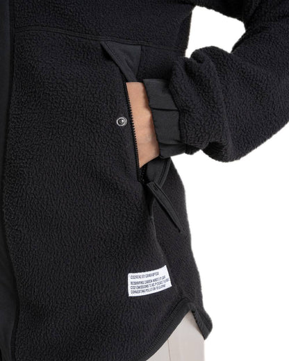 Black Coloured Craghoppers Womens CO2 Renu Steppes Insulating Jacket on White Background
