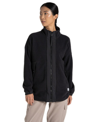 Black Coloured Craghoppers Womens CO2 Renu Steppes Insulating Jacket on White Background
