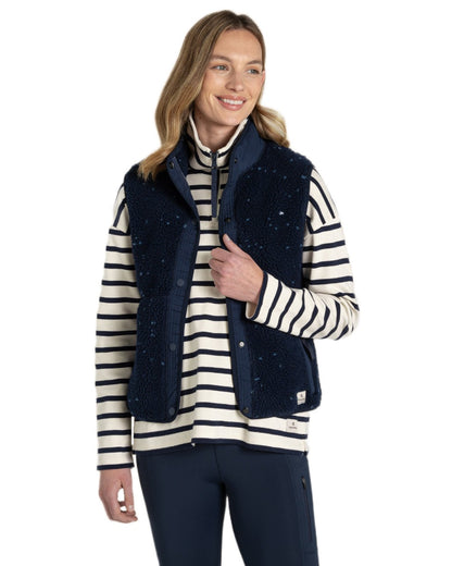 Blue Navy Coloured Craghoppers Womens Dinas Vest on White Background
