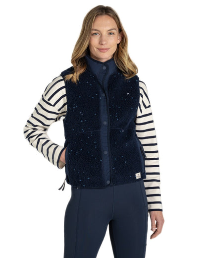 Blue Navy Coloured Craghoppers Womens Dinas Vest on White Background
