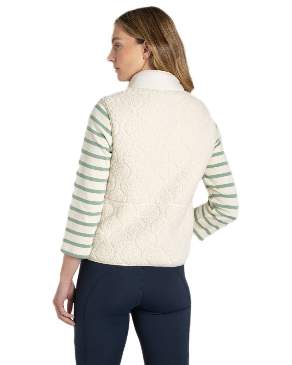 Ecru Coloured Craghoppers Womens Dinas Vest on White Background
