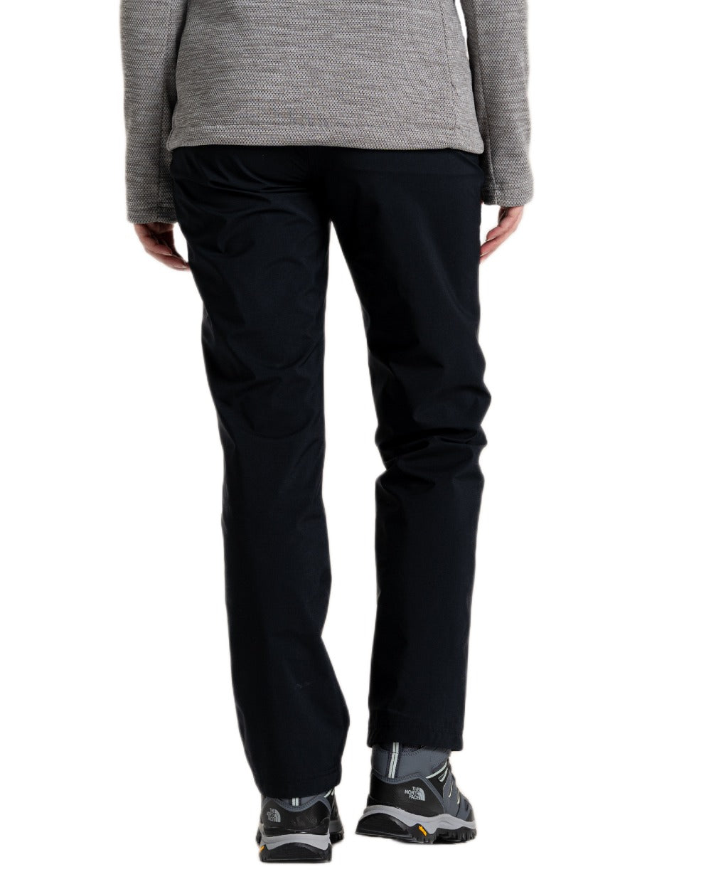 Black Coloured Craghoppers Womens Jullio Gore-Tex Trousers on White Background
