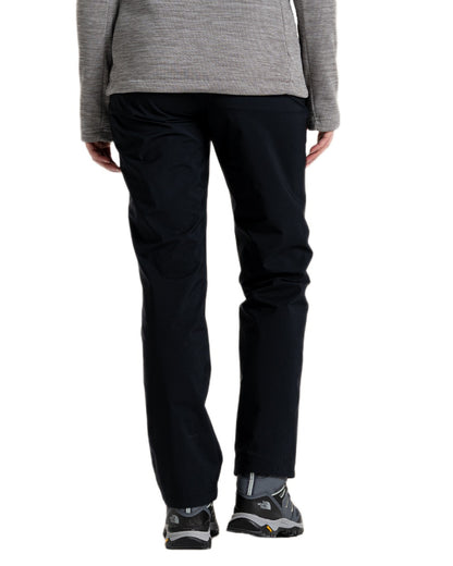 Black Coloured Craghoppers Womens Jullio Gore-Tex Trousers on White Background
