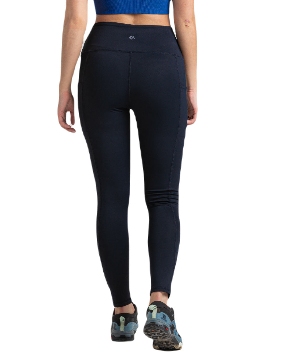 Dark Navy Coloured Craghoppers Womens Kiwi Legging On A White Background 